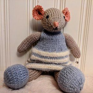 Meet Mini Mouse handmade tricot stuffed animal babyshower -birthday gift 12 inch
